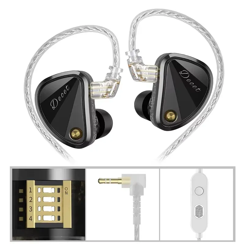 KZ Decet 10-Treiber In-Ear-Monitor mit Bass-Schalter