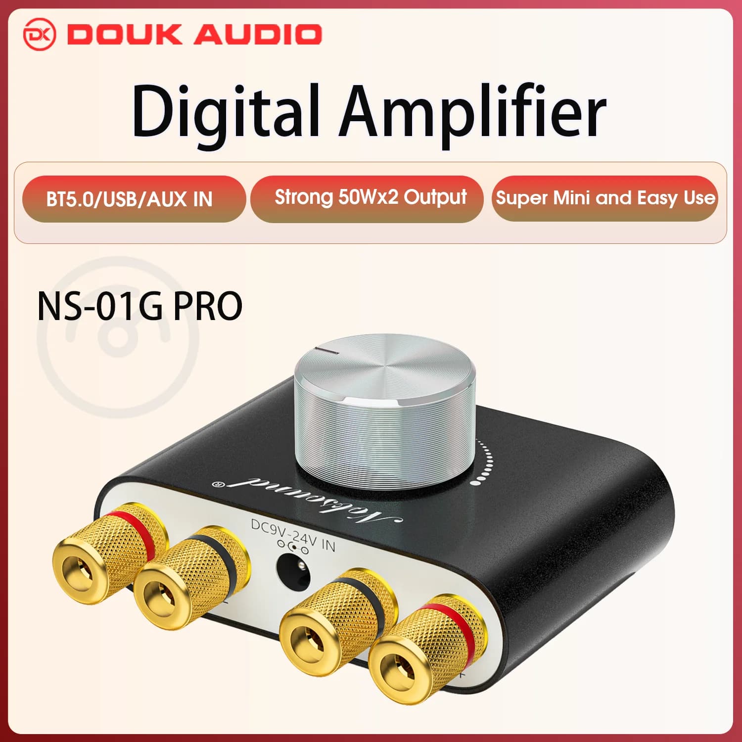 Kompakter Bluetooth-HiFi-Verstärker TPA3116 mit 2×50 W